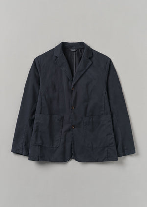 Garment Dyed Brushed Cotton Jacket | Dark Navy