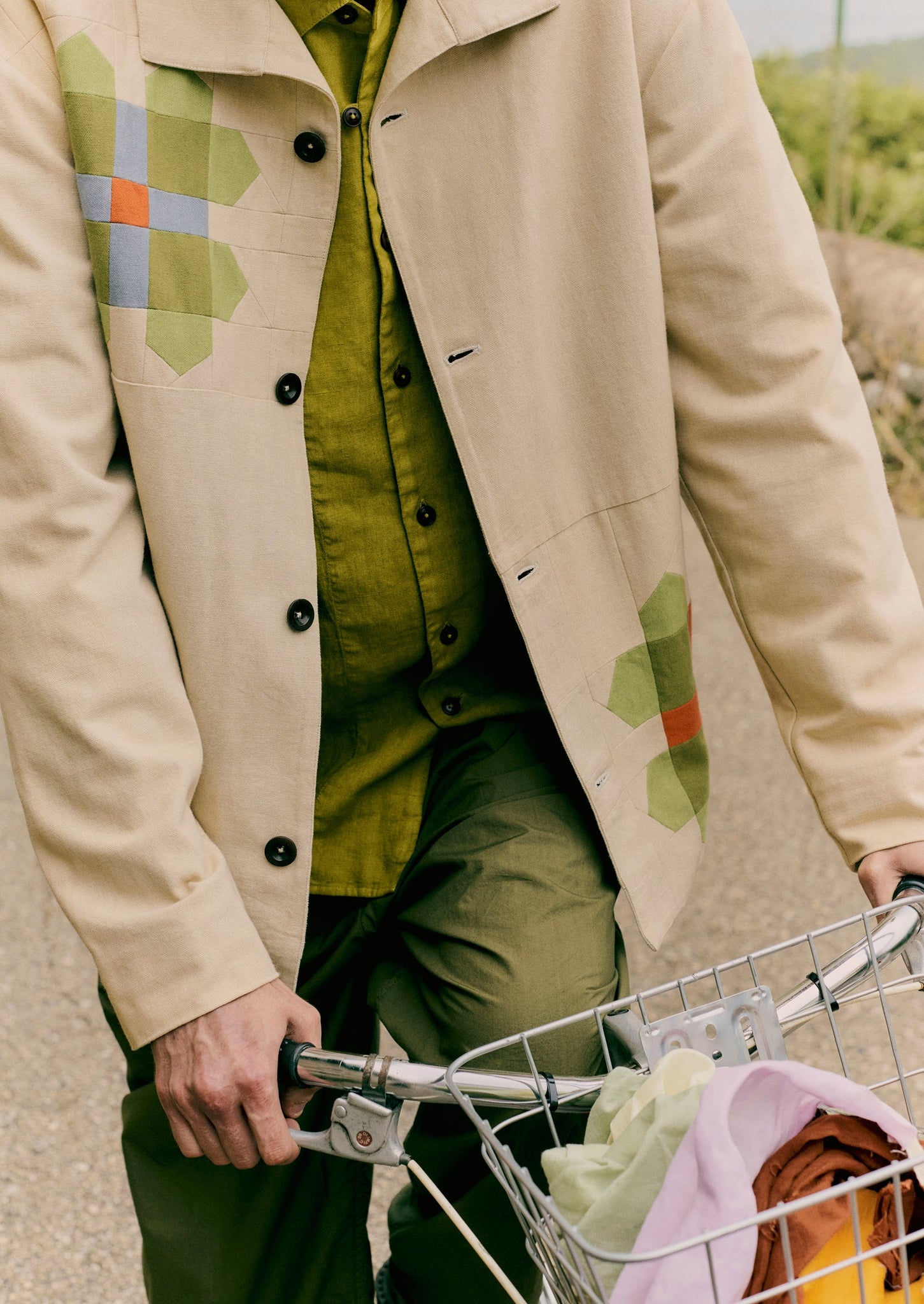 Patchwork Pinwheel Cotton Jacket | Multi