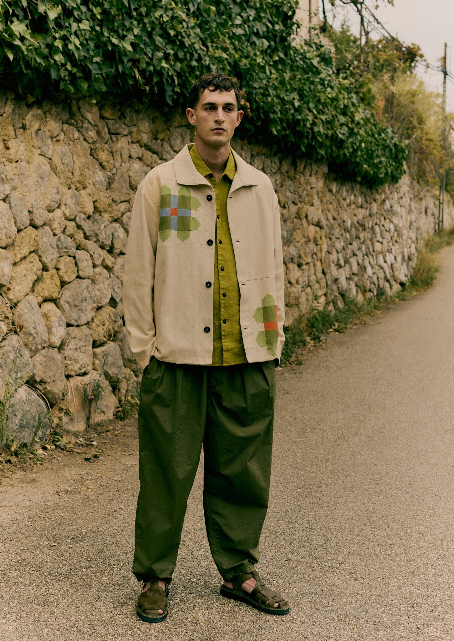 Patchwork Pinwheel Cotton Jacket | Multi