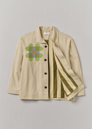 Patchwork Pinwheel Cotton Jacket | Multi