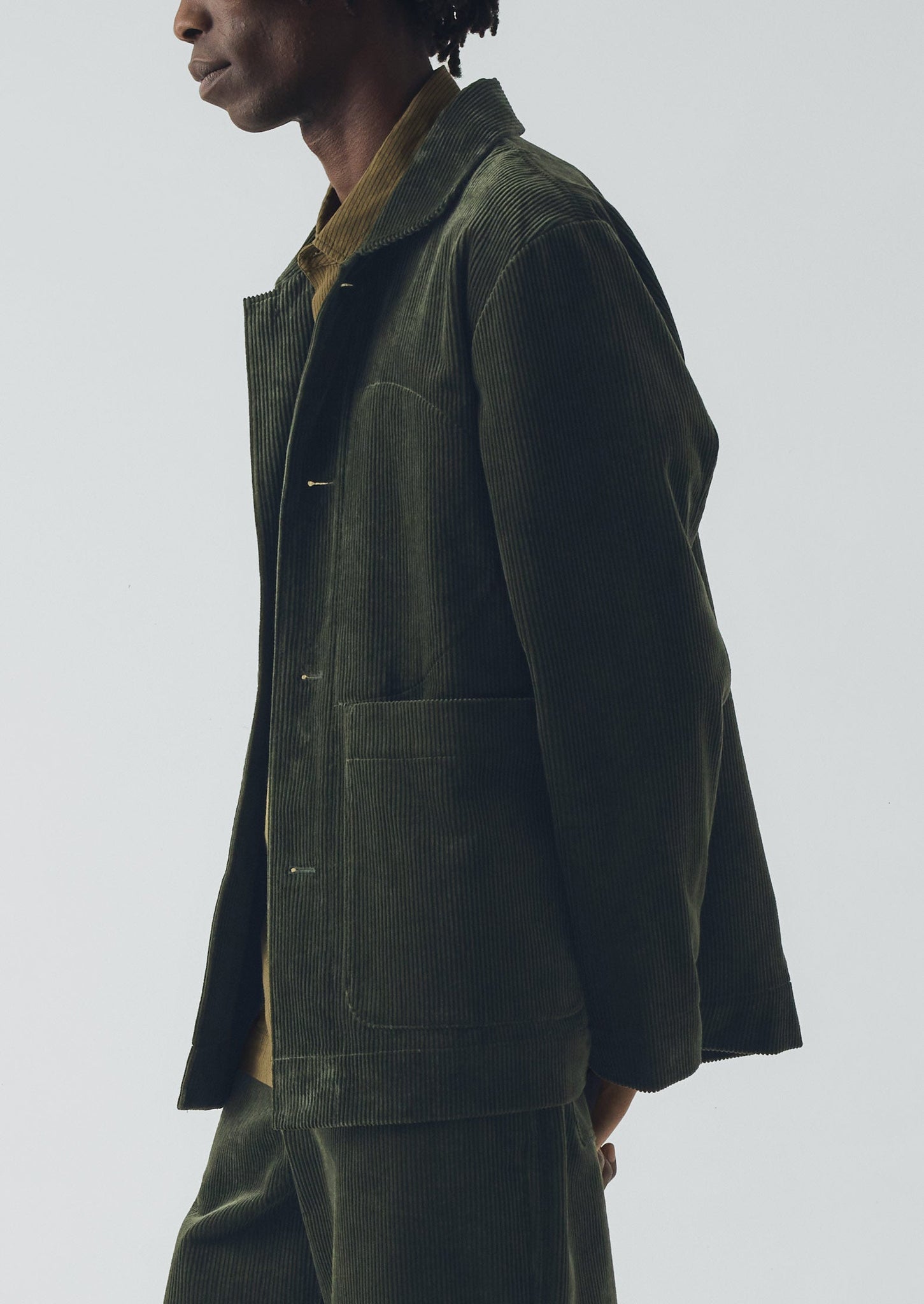 Organic Cord Chore Jacket | Pine