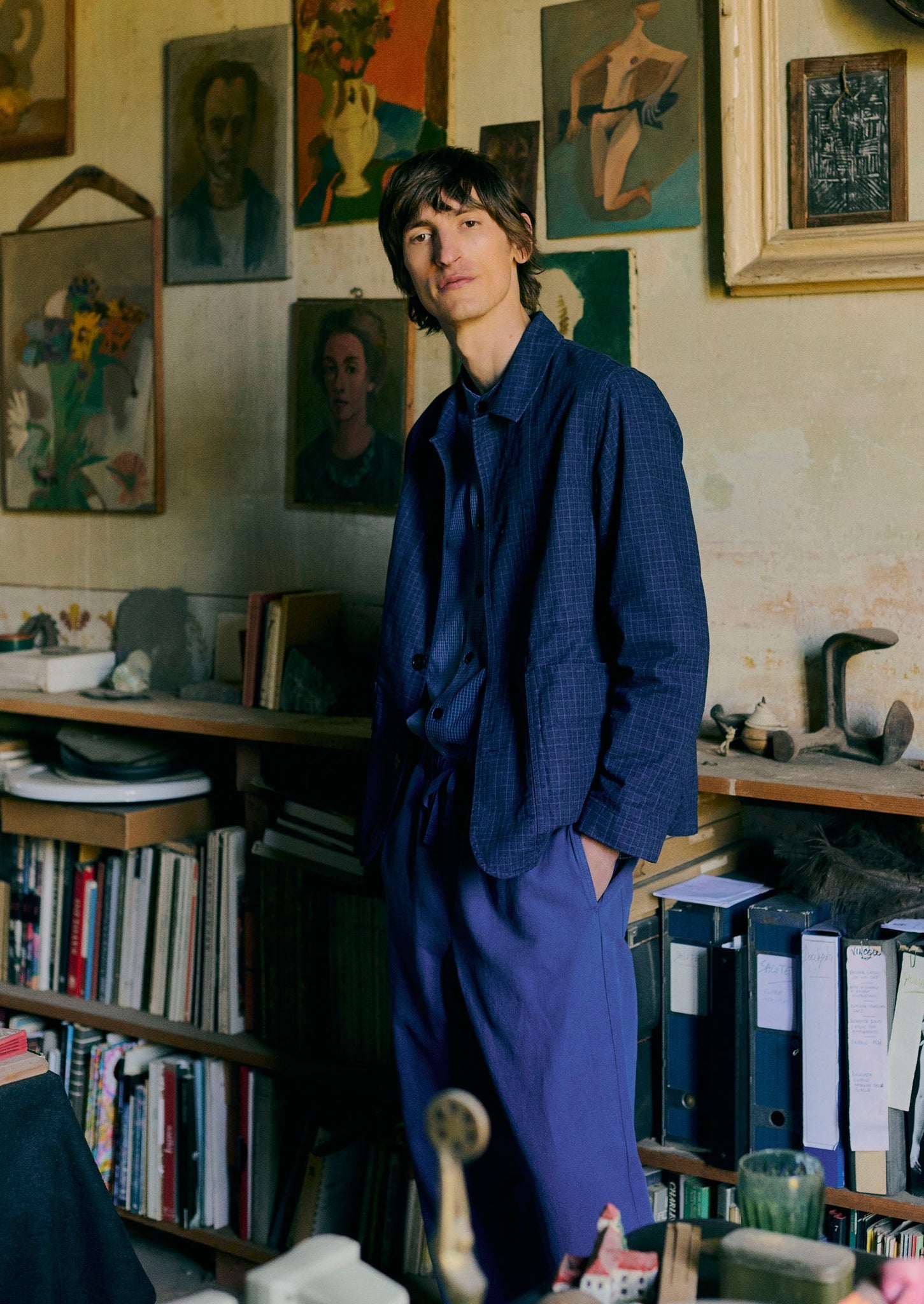 Unstructured Overdyed Chore Jacket | Delft