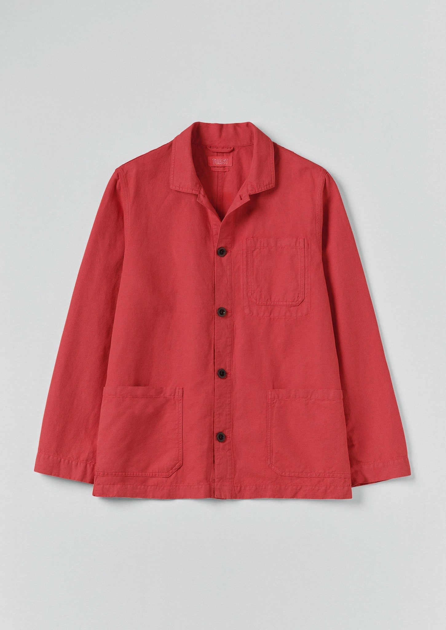 Arlo Garment Dyed Herringbone Jacket | Cardinal Red