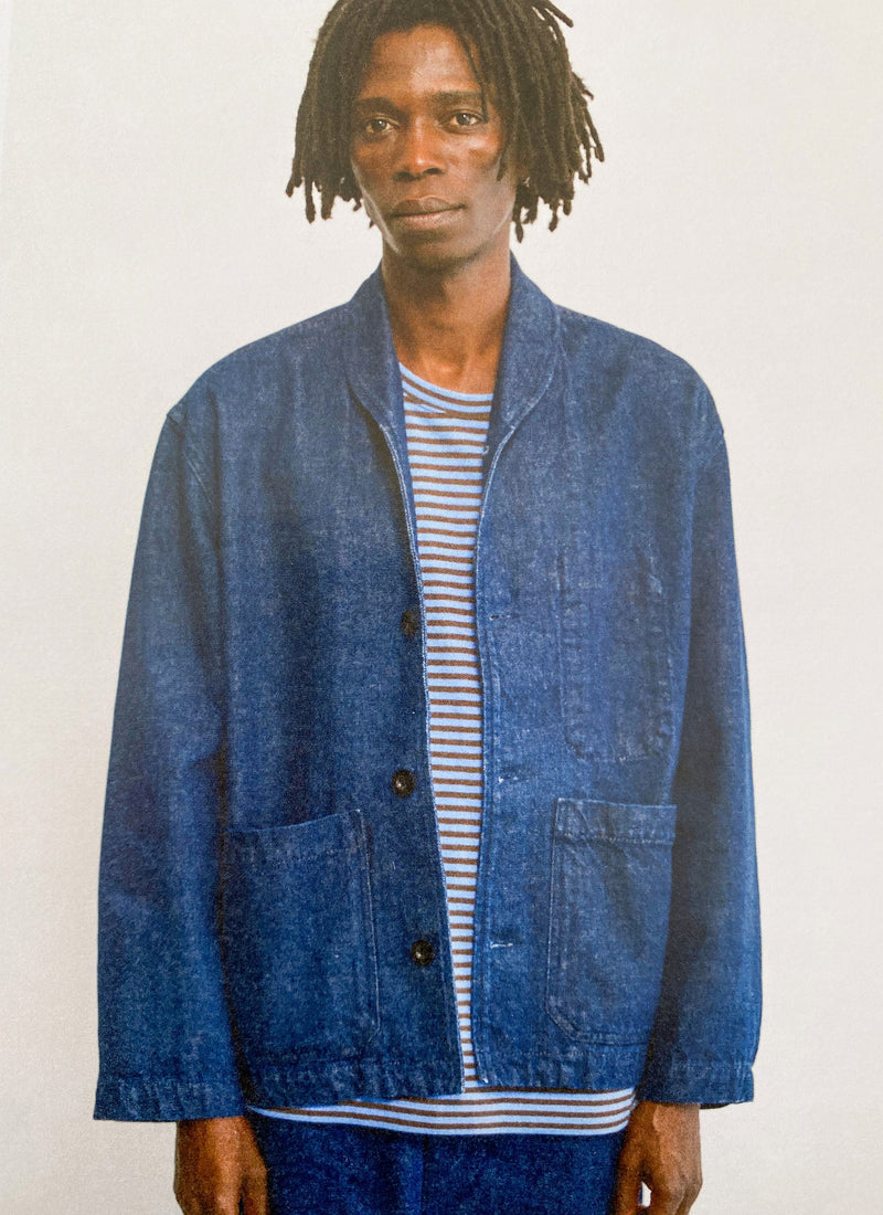 Cotton Linen Denim Jacket | Indigo