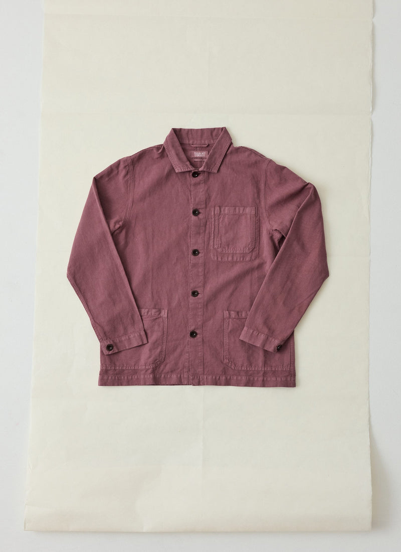 Arlo Garment Dyed Herringbone Jacket | Mauve