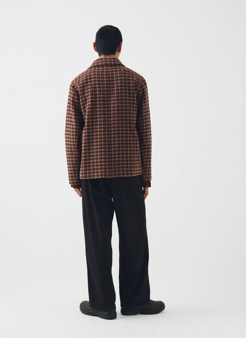 Wool Check Chore Jacket | Red Cedar