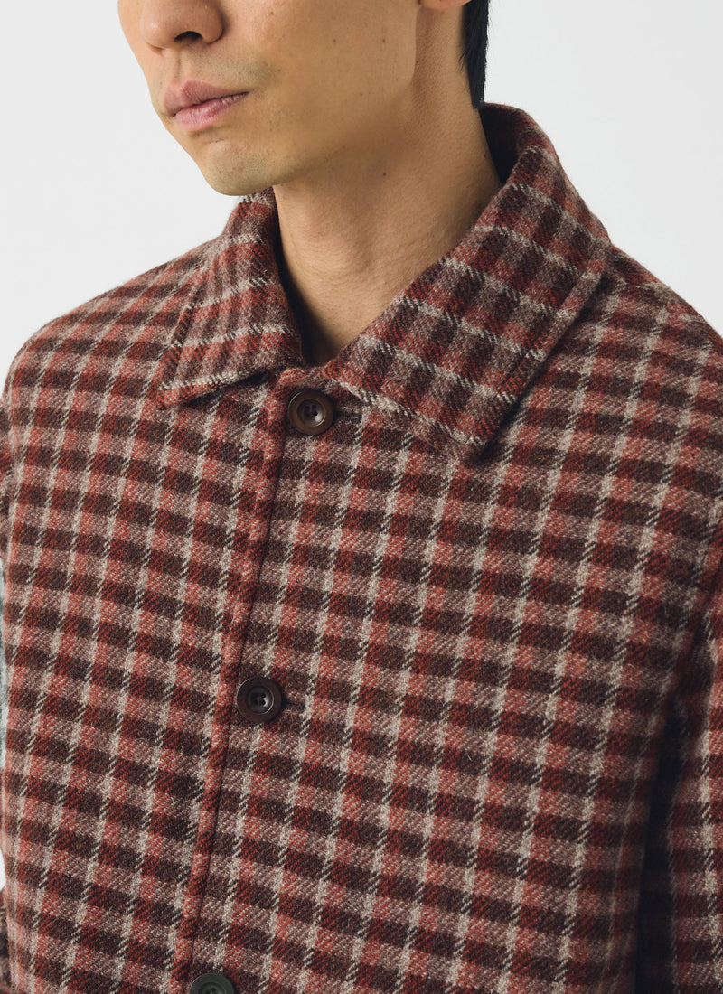 Wool Check Chore Jacket | Red Cedar
