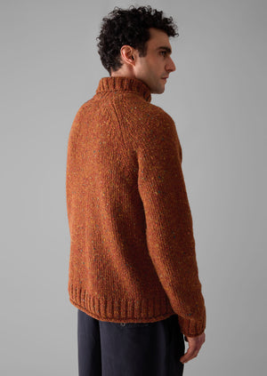 Donegal Roll Neck Sweater | Copper