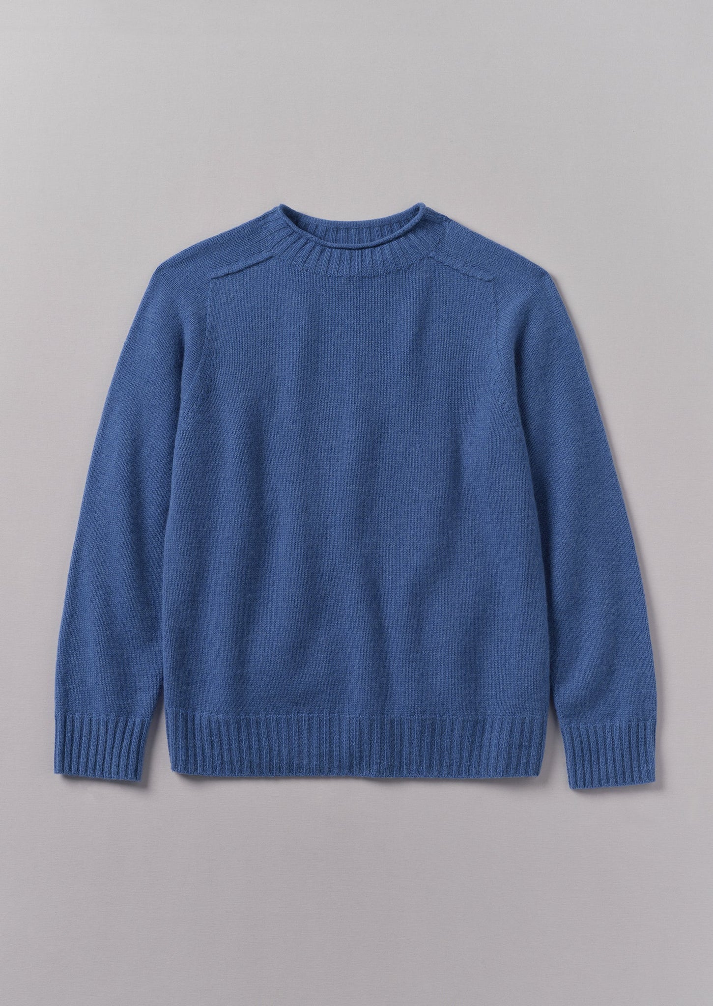 Seamless Wool Cashmere Sweater | Slate Blue