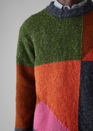 Donegal Kite Crew Neck Sweater | Multi