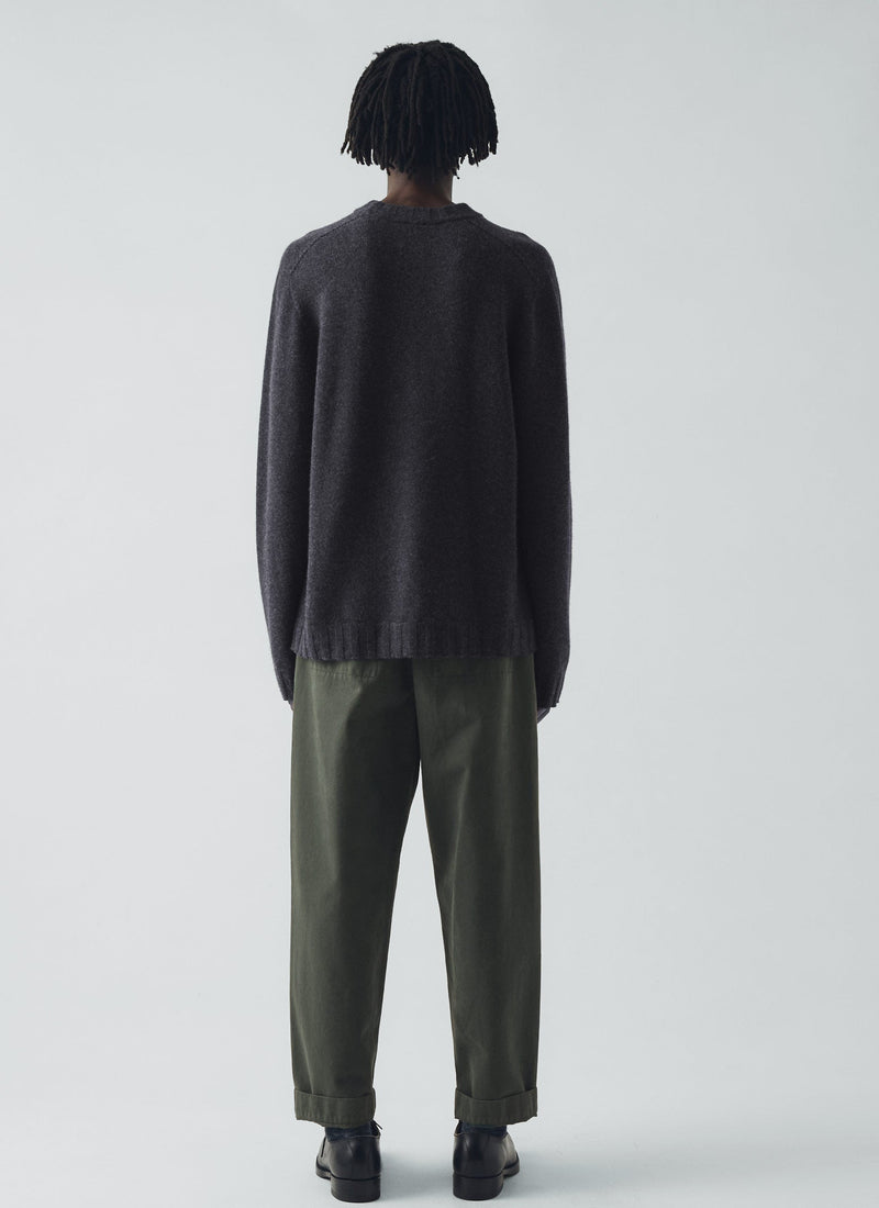 Wool Cashmere Sweater | Charcoal
