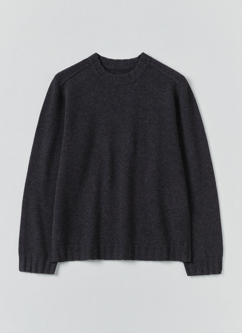 Wool Cashmere Sweater | Charcoal