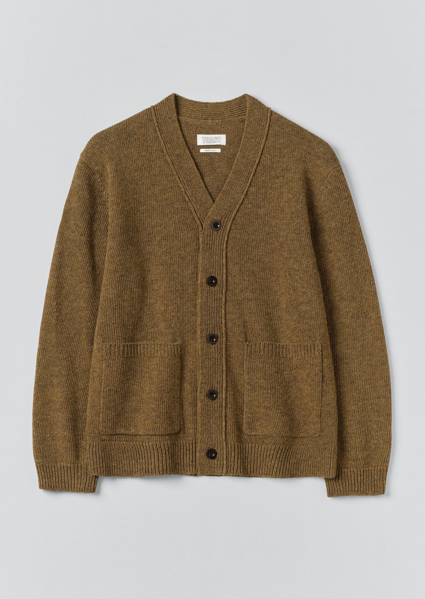 Melange Wool Cardigan | Dijon