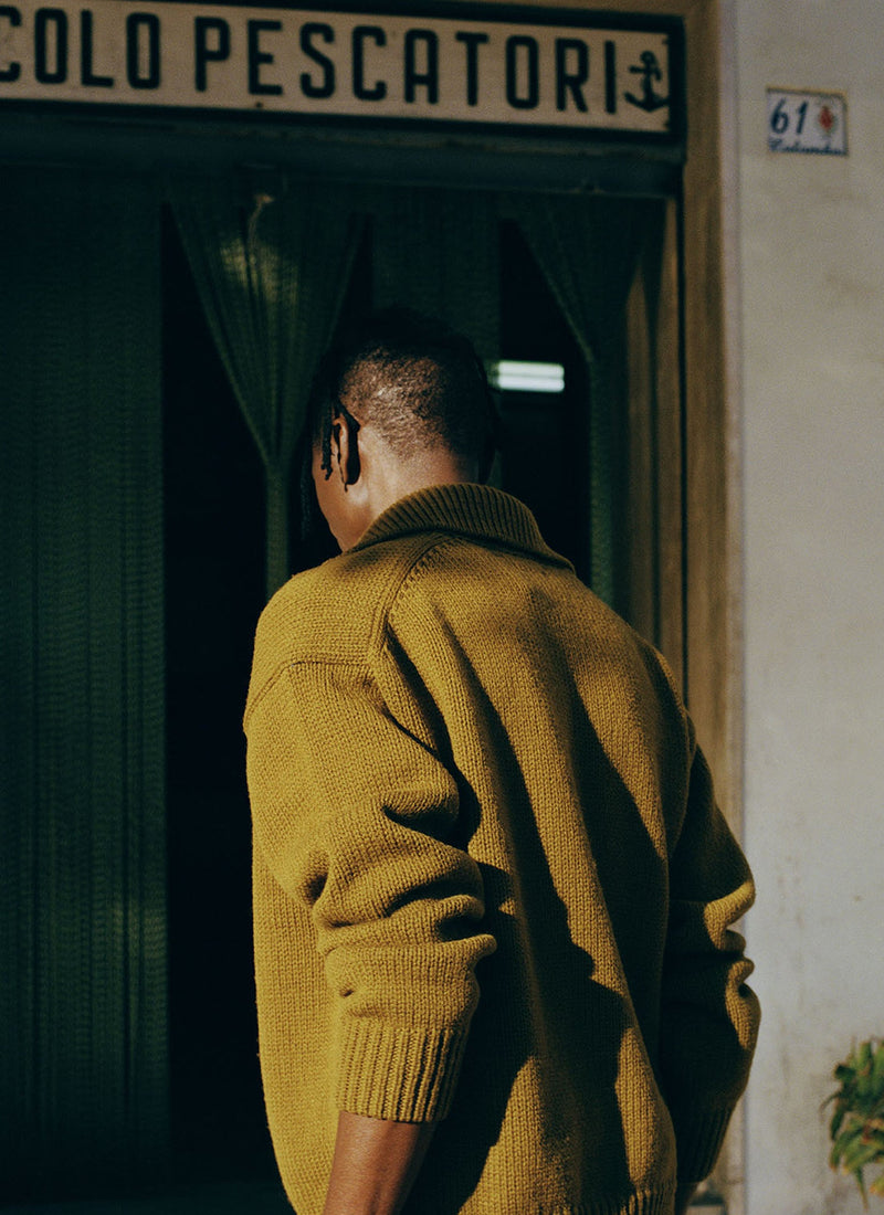 Half Placket Wool Pullover | Acorn