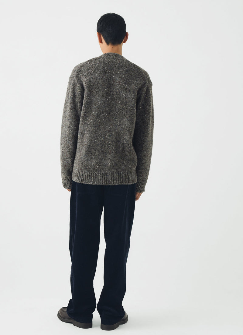 Donegal V Neck Cardigan | Iron Grey