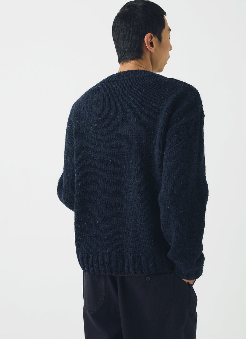 Finn Donegal Wool Sweater | Navy