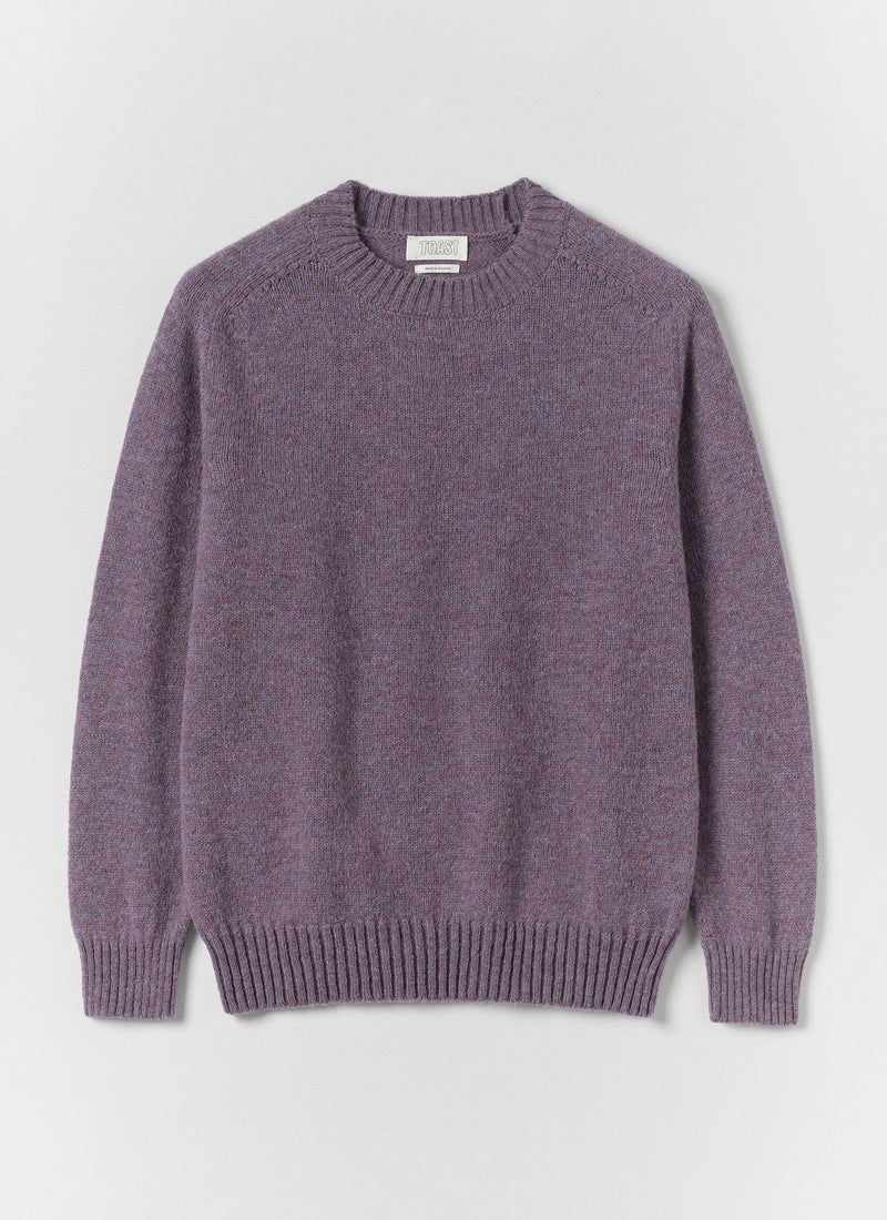 Crew Neck Wool Sweater | Wisteria