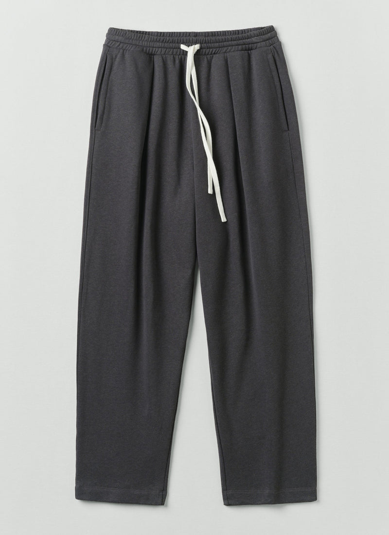 Brushed Cotton Hemp Lounge Trousers | Charcoal