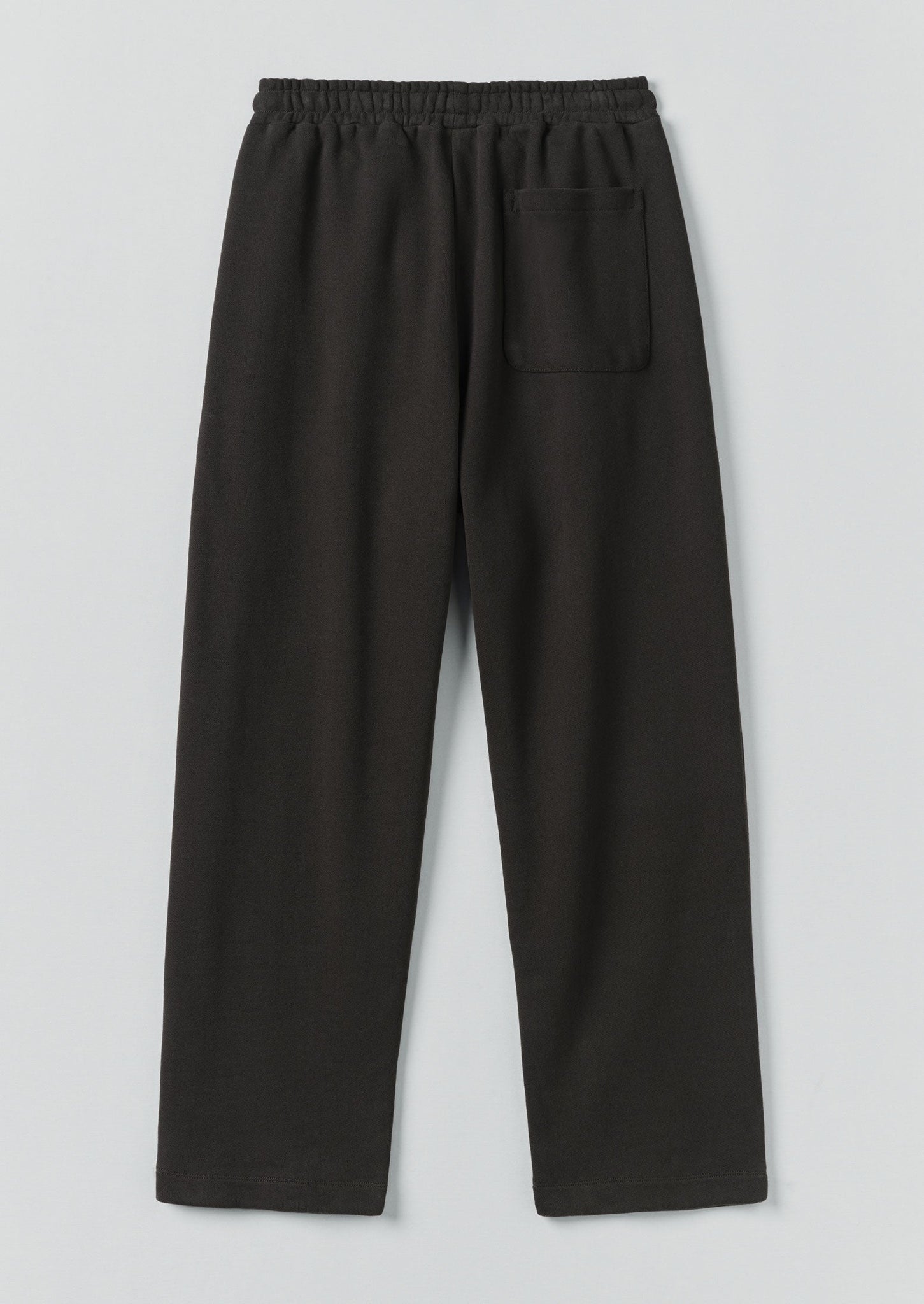 Loopback Jersey Pleated Trousers | Black Pepper