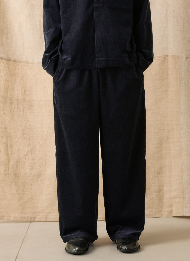 Cord Lounge Trousers | Midnight