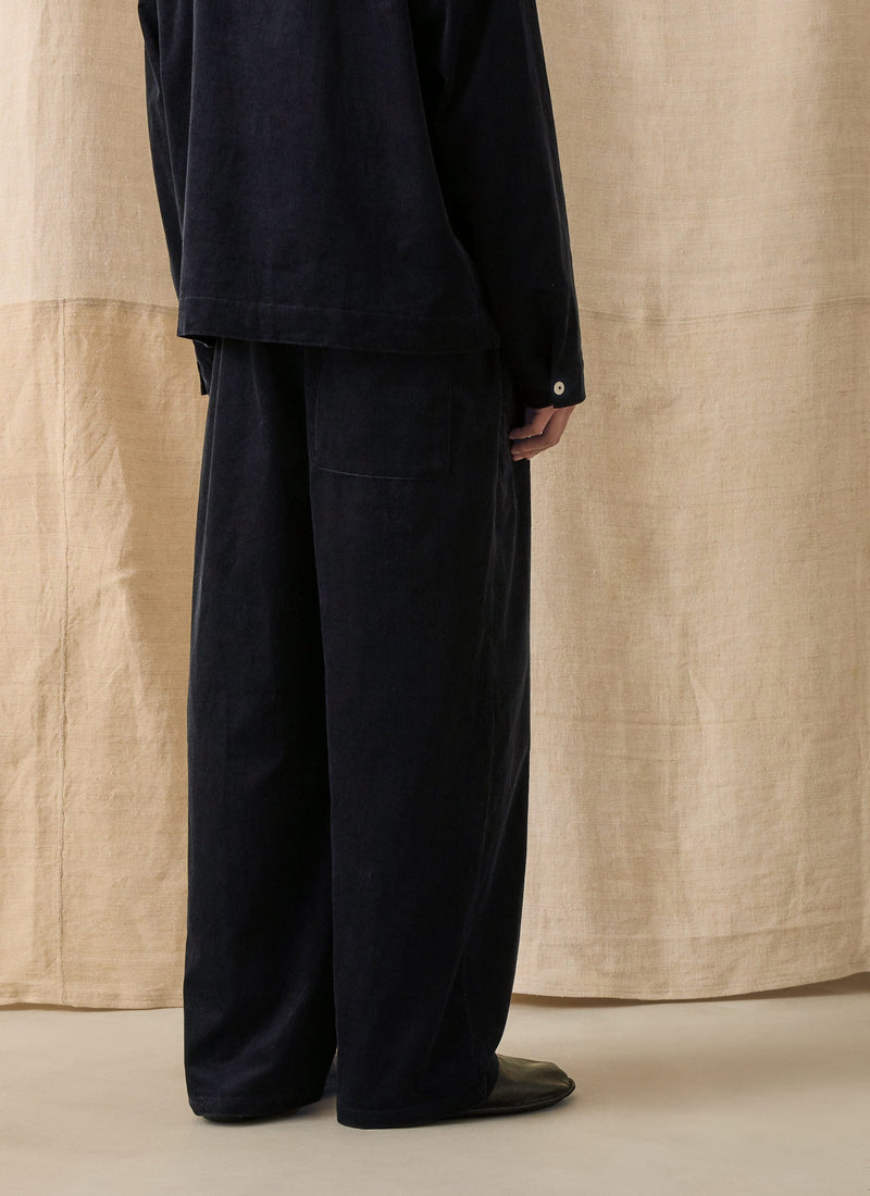 Cord Lounge Trousers | Midnight