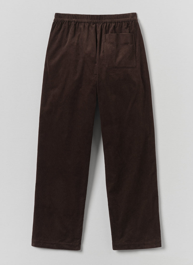 Organic Cord Lounge Trousers | Bitter Chocolate
