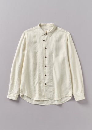 Loop Button Linen Shirt | Parchment