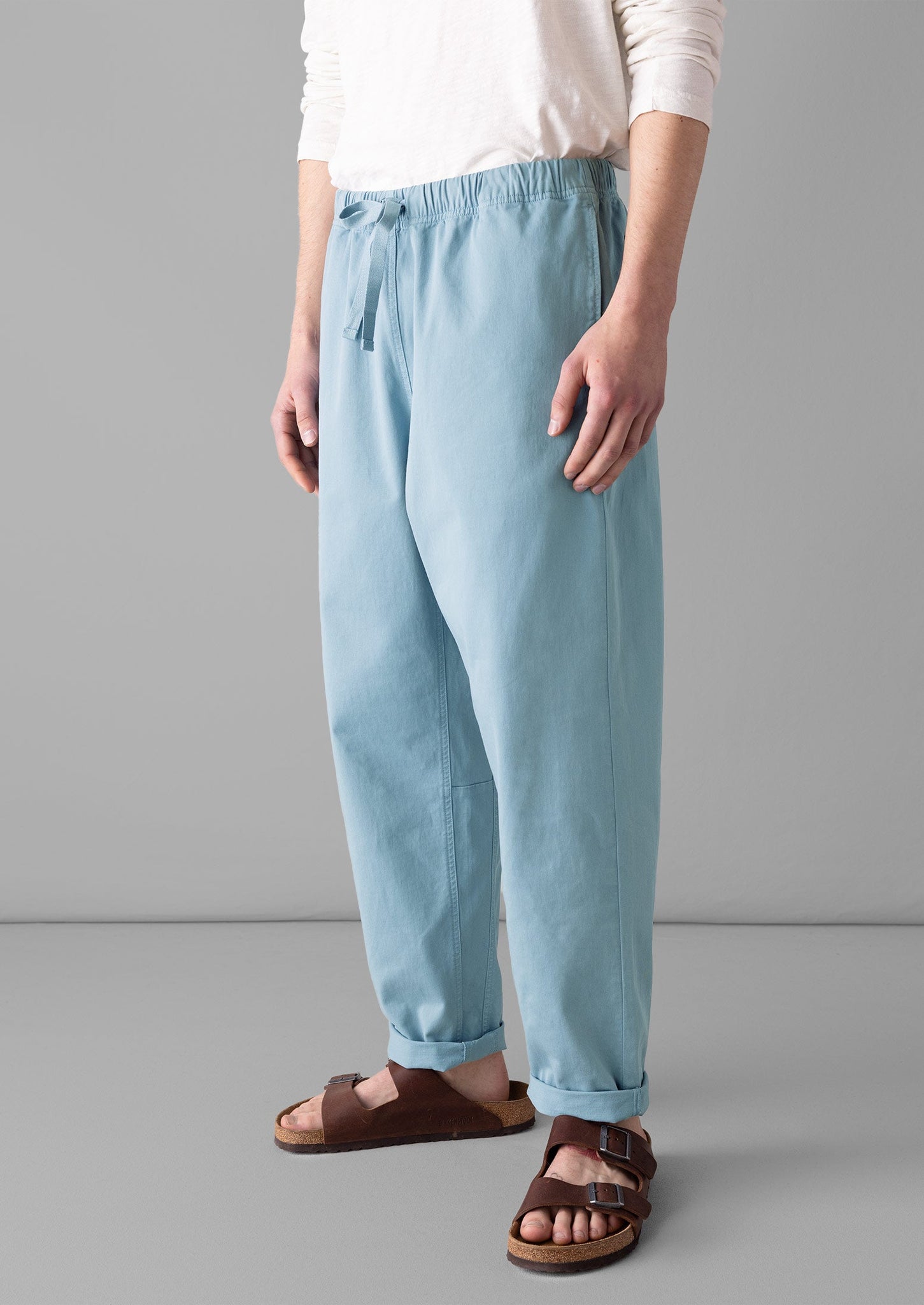 Alfie Cotton Twill Trousers | Lake