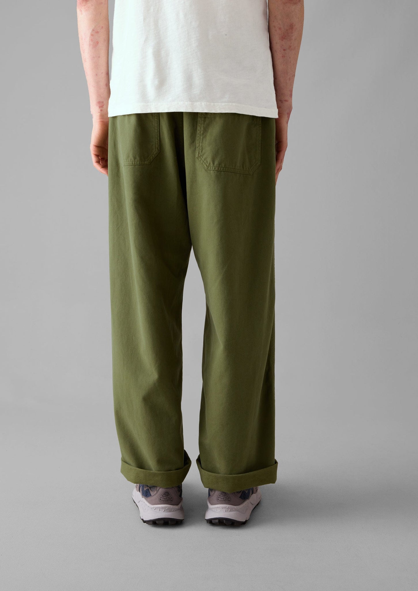 Rory Garment Dyed Trousers | Washed Olive