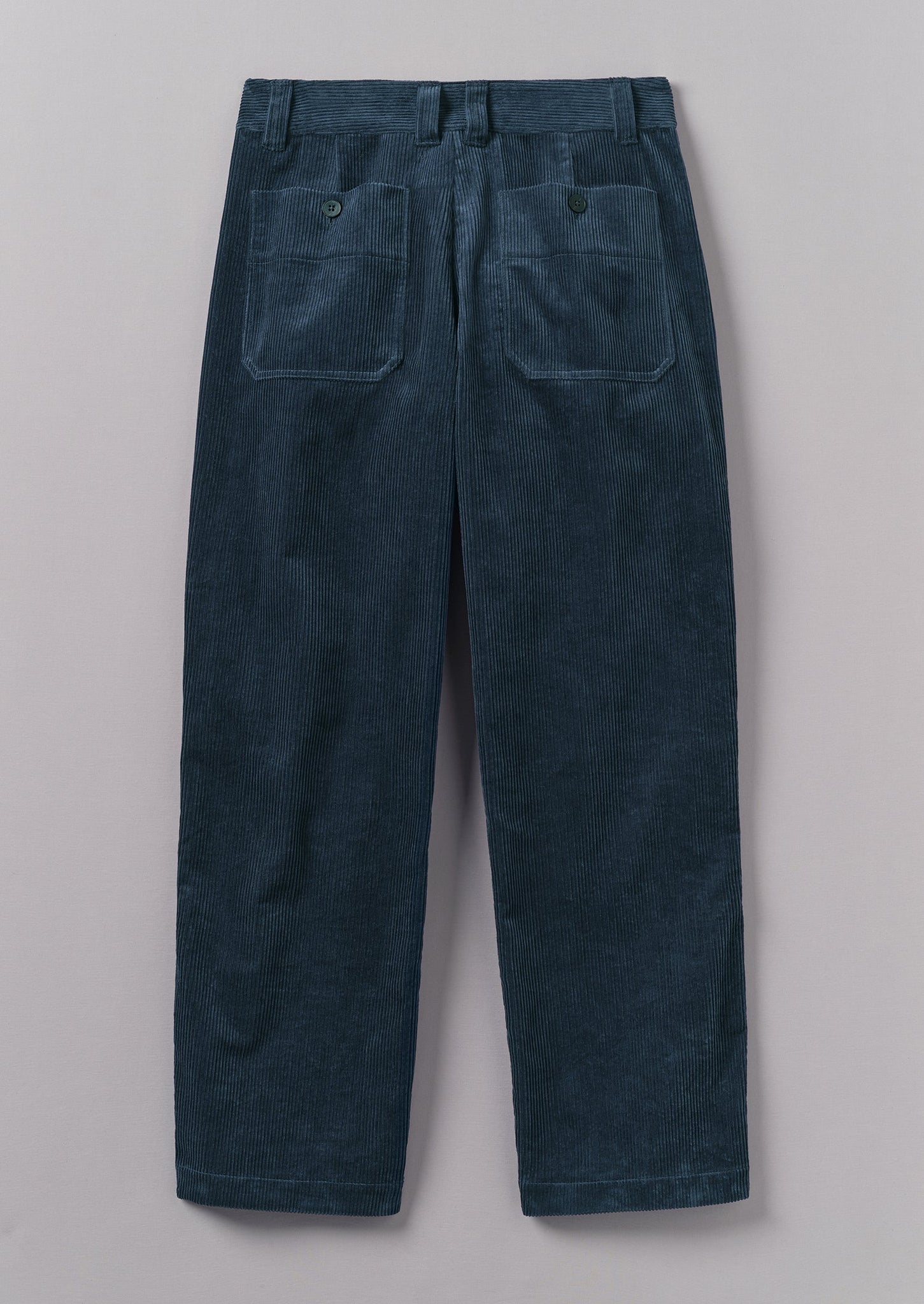 Rory Organic Cord Trousers | Dusty Navy