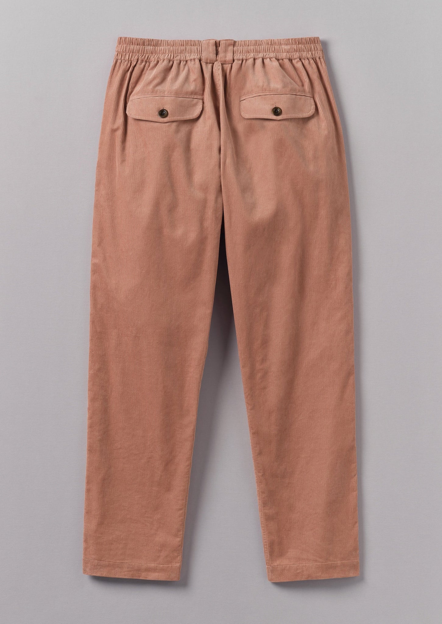 Soft Organic Cord Drawstring Trousers | Rose Quartz