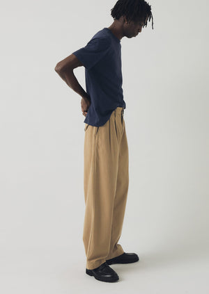 Bill Cotton Wide Leg Trousers | Ash Brown