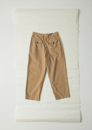 Bill Cotton Wide Leg Trousers | Ash Brown