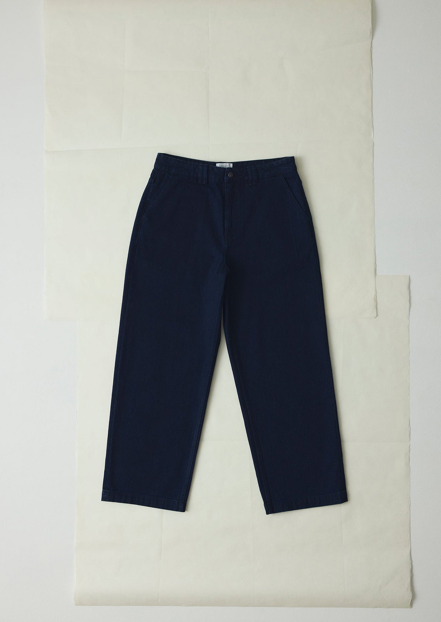 Japanese Denim Wide Leg Trousers | Indigo