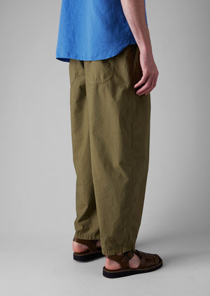 Cotton Poplin Tapered Trousers | Montella