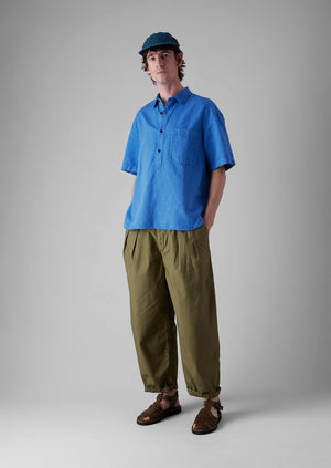 Cotton Poplin Tapered Trousers | Montella