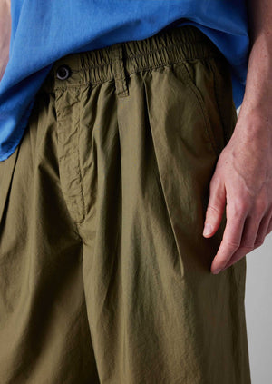 Cotton Poplin Tapered Trousers | Montella