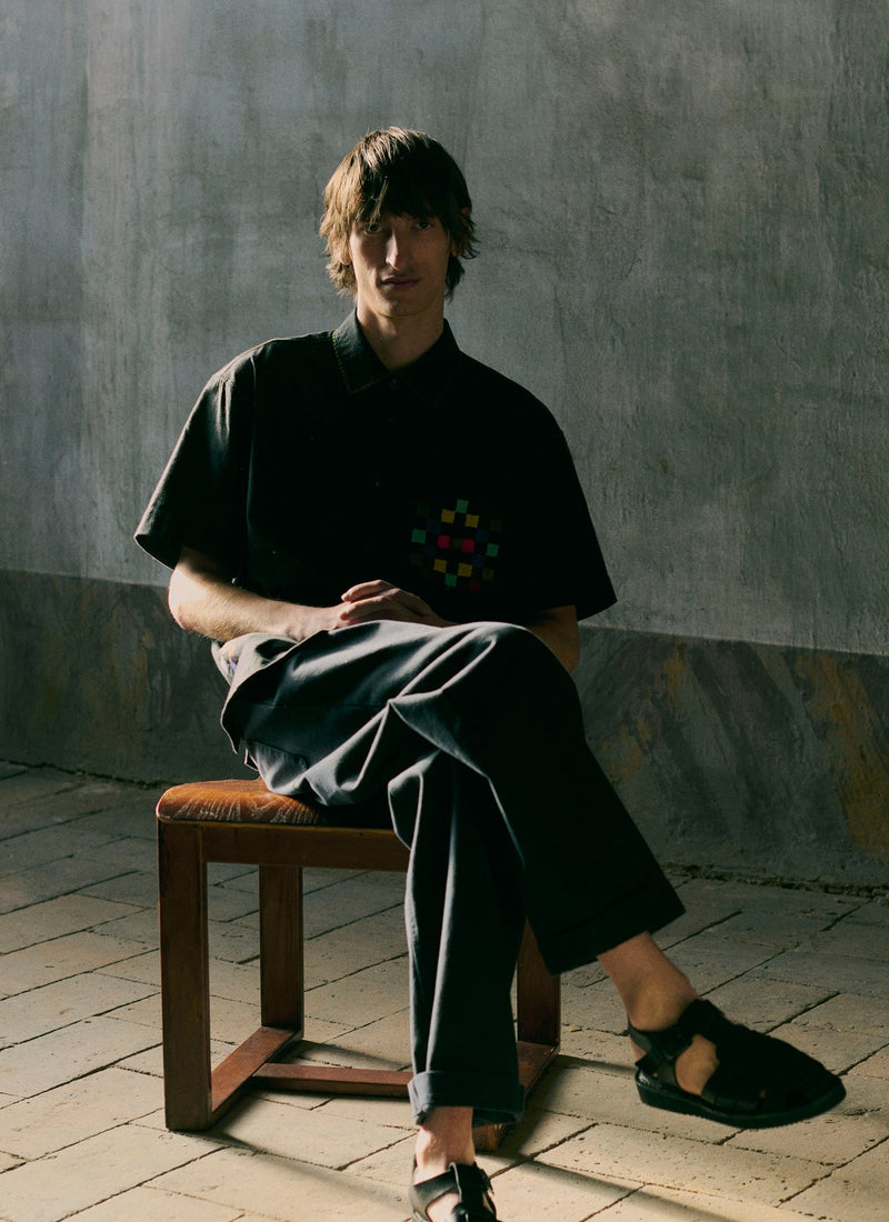 Rory Cotton Canvas Trousers | Slate