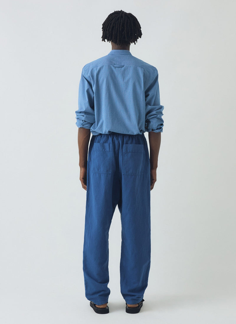 Alfie Garment Dyed Herringbone Trousers | Delft