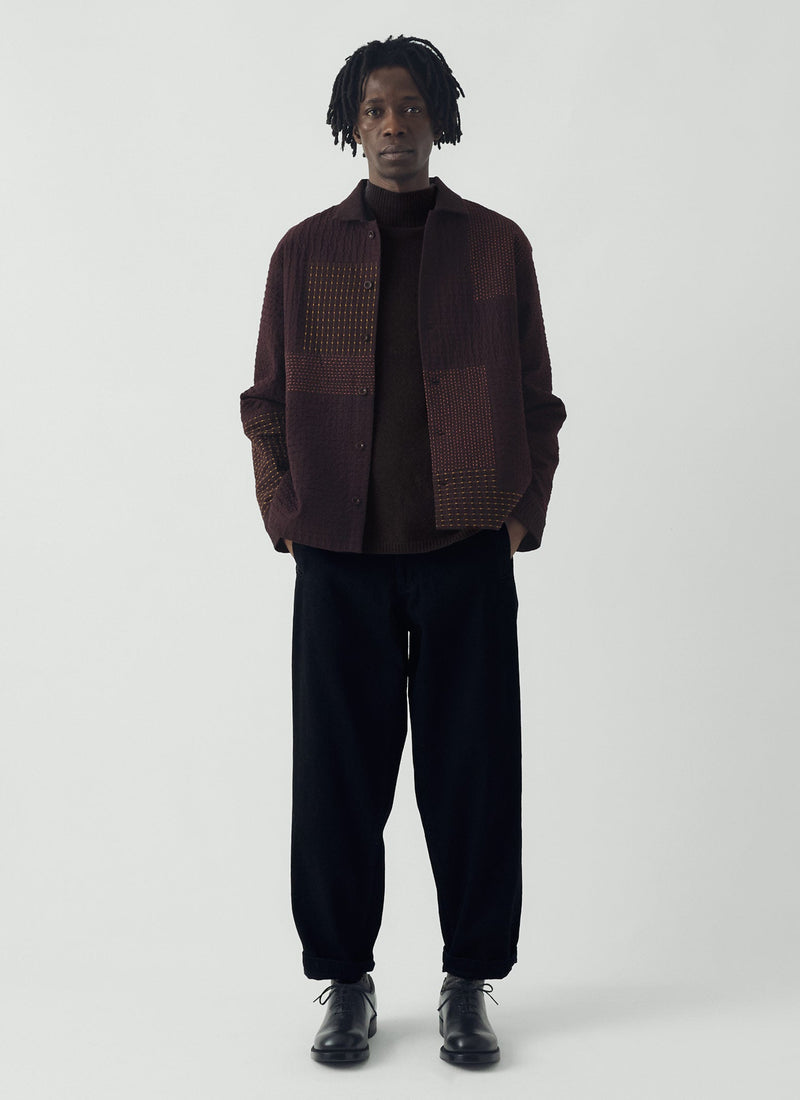Elliot Denim Tapered Trousers | Carbon Black