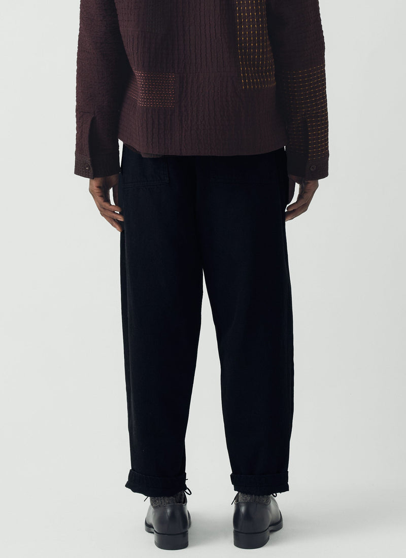 Elliot Denim Tapered Trousers | Carbon Black