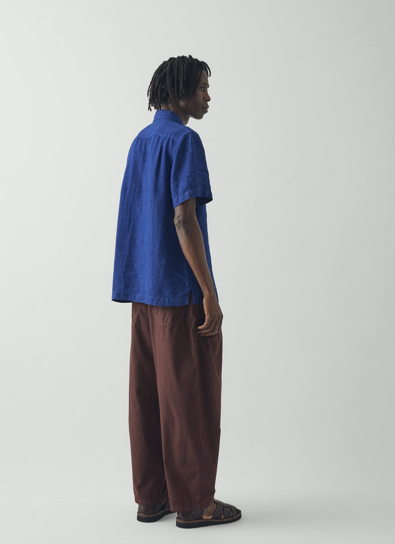 Casper Cotton Poplin Trousers | Fig