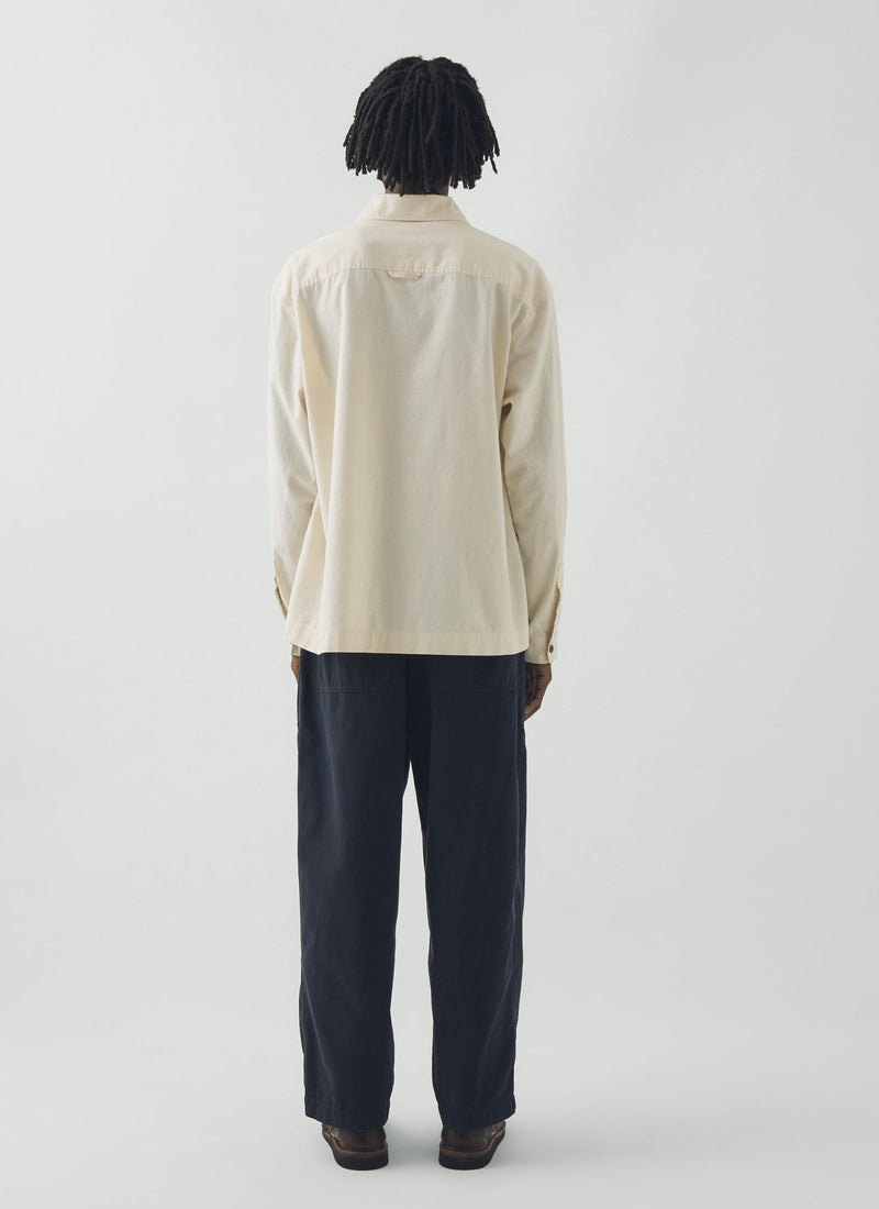 Gabriel Cotton Canvas Trousers | Dark Navy