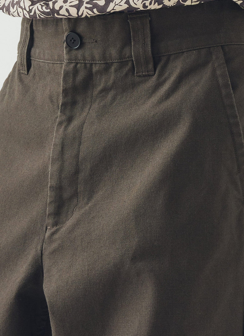 Rory Cotton Canvas Trousers | Flint Grey