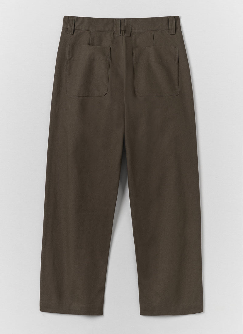 Rory Cotton Canvas Trousers | Flint Grey