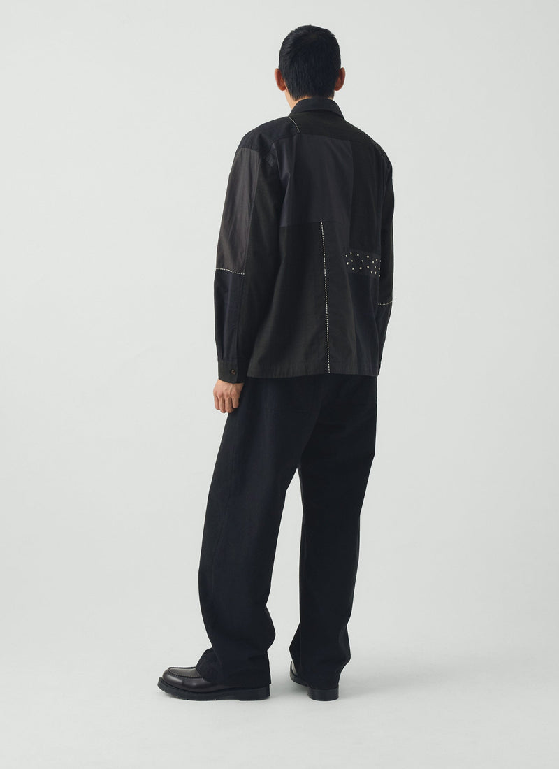 Jude Brushed Cotton Trousers | Navy