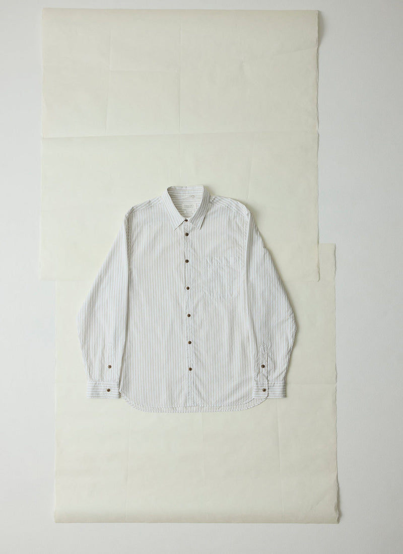 Jacquard Stripe Shirt | Shale Stone