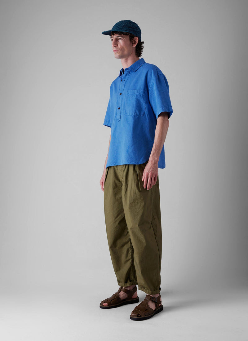 Pullover Short Sleeve Shirt | Sea Blue