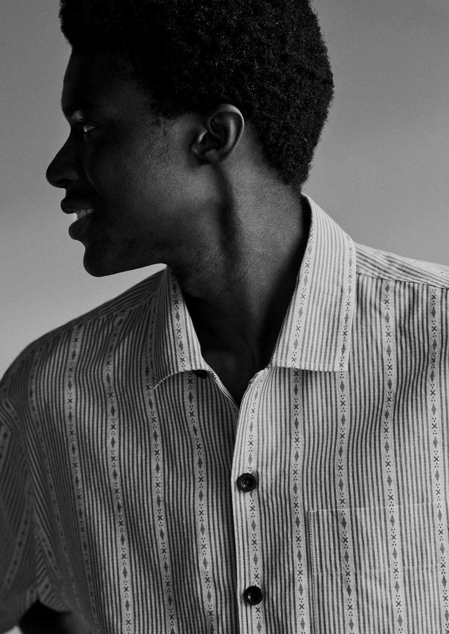 Kite Stripe Cotton Shirt | Olive