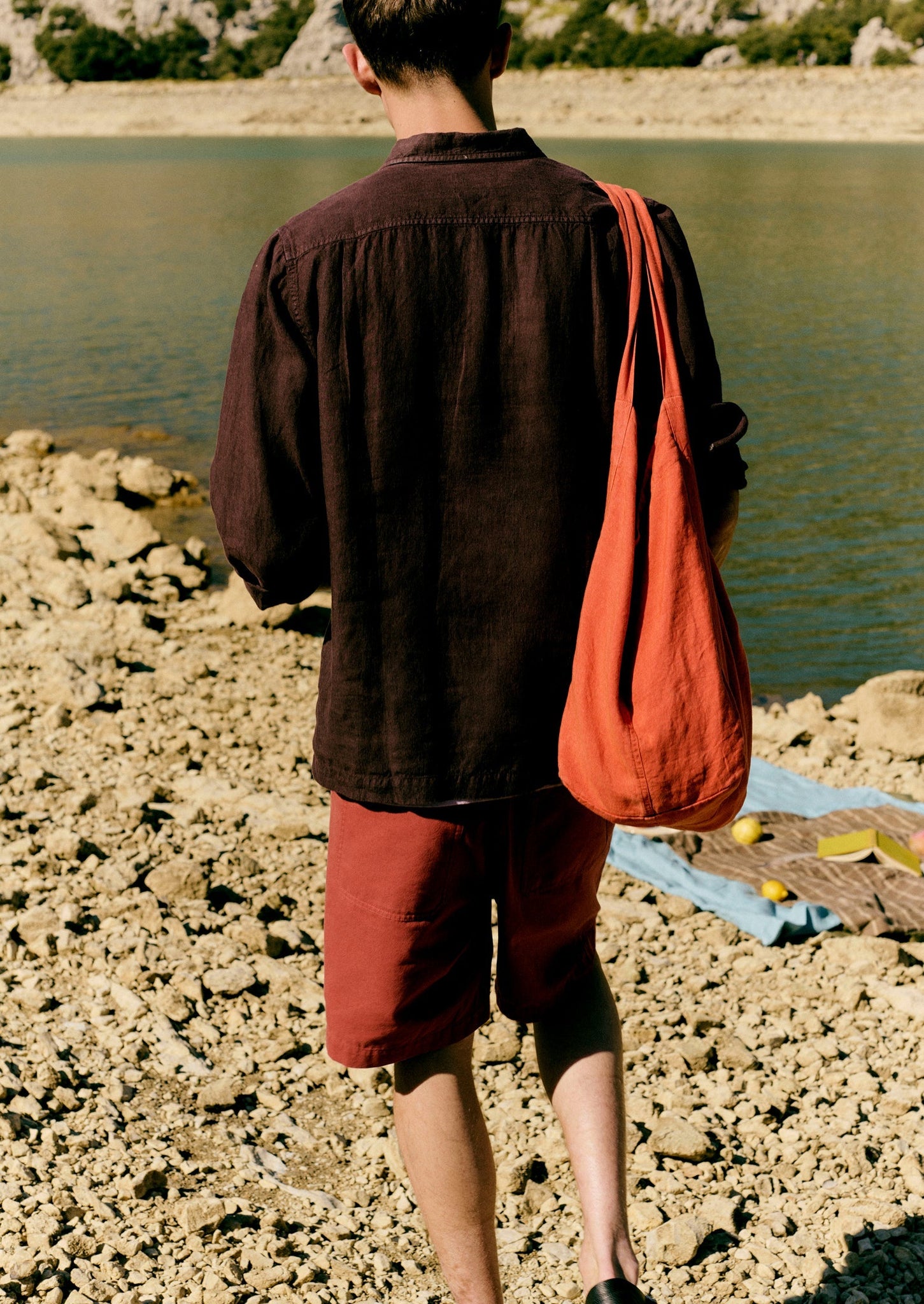 Half Placket Linen Shirt | Rich Earth